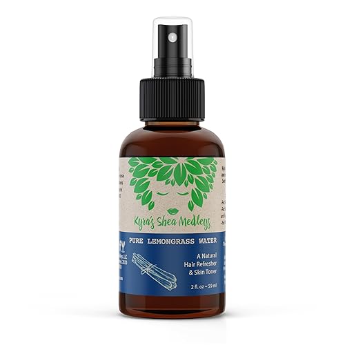 Multiuse Lemongrass Water Toner Mist for Face, Body, and Hair - Pure Distilled Lemograss Water Spray - Soothes and Hydrates Skin, Scalp, Hair, & Nails
