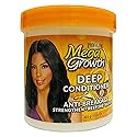 Mega Growth Anti-Breakage Strengthening Deep Conditioner - Hydrating Hair Mask, Restores & Repairs Damaged Fragile Hair, Revitalizes, Renews