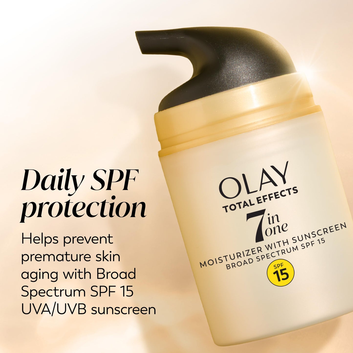 Total Effects 7-in-1 Anti-Aging Face Moisturizer with SPF 15, Fragrance-Free 1.7 oz ( Pack of 3)