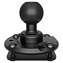 Tackform Round AMPS Mount - 25.4mm/1”/B-Sized System Compatible | CNC 6061-T6 Aluminum Ball | 7-Hole Drill Base | Mount Direct to Dash, AMPS, or Grid…