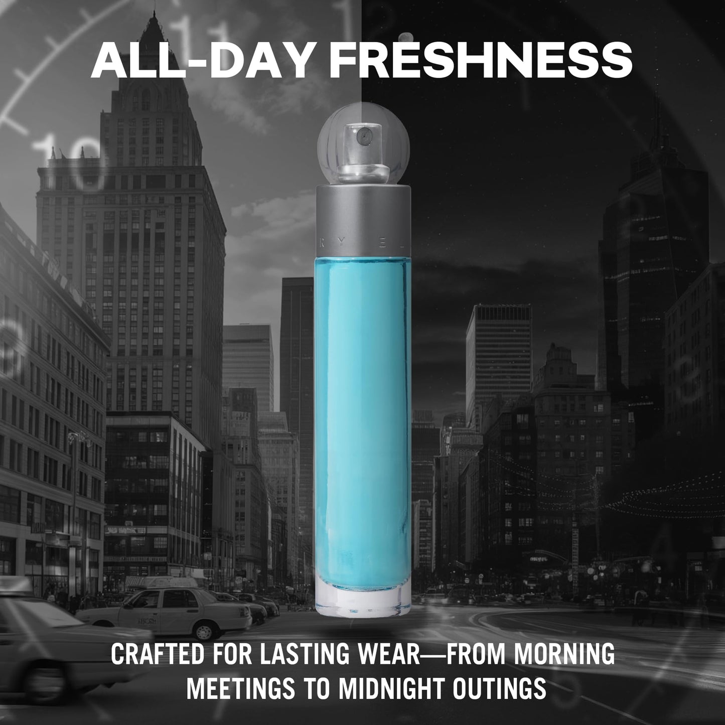 Perry Ellis 360° Eau De Toilette Spray for Men - Mens Cologne, Long Lasting Perfume, EDT, Fragrance with Notes of Bergamot, Juniper & Musk - 3.4 fl oz