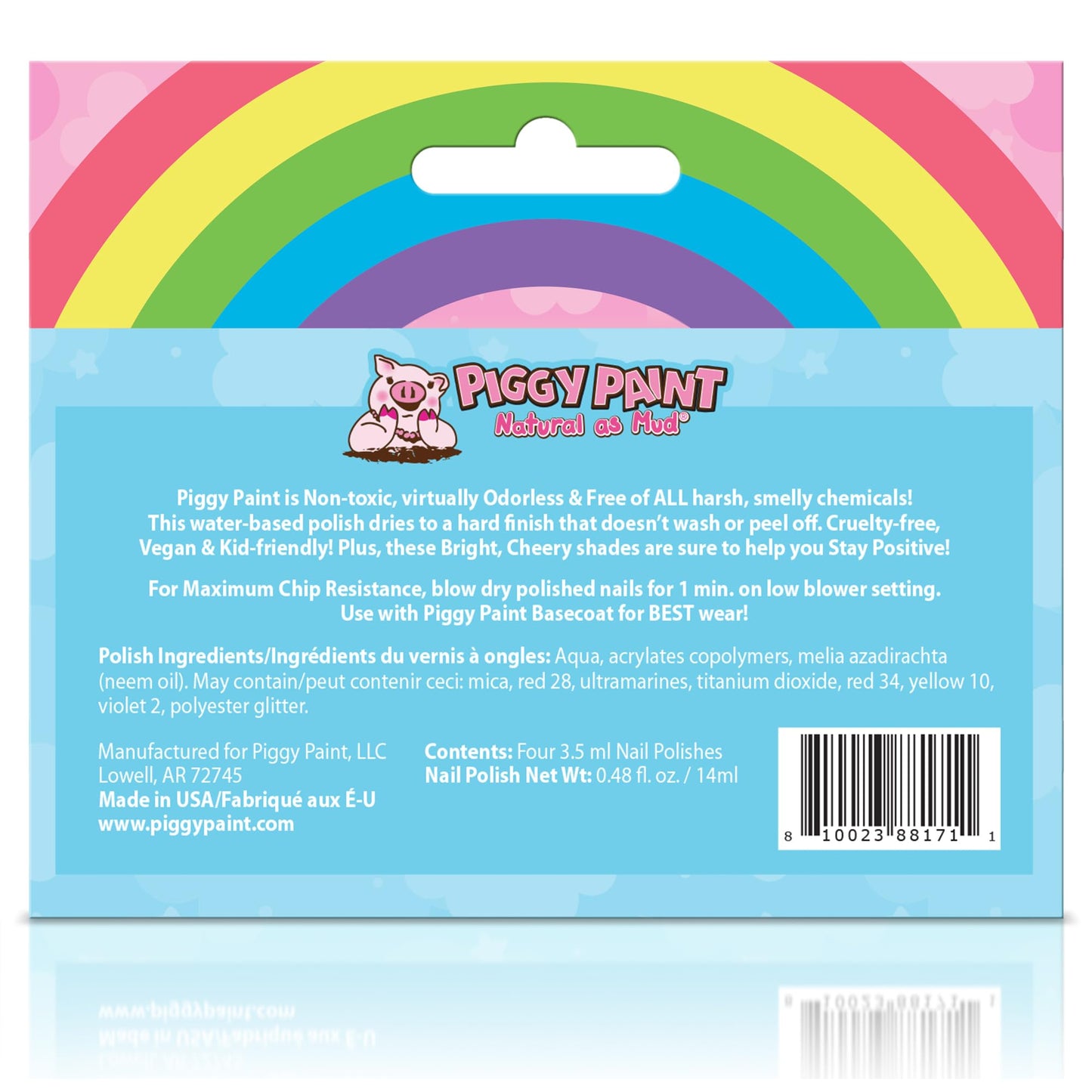 Piggy Paint Nail Polish - Non-Toxic Polish for Little Girls, Toddlers, & Kids, Water Based Formula, Safe, Cruelty Free, Vegan, & Natural, Durable Beauty & Personal Care Piggy Paint