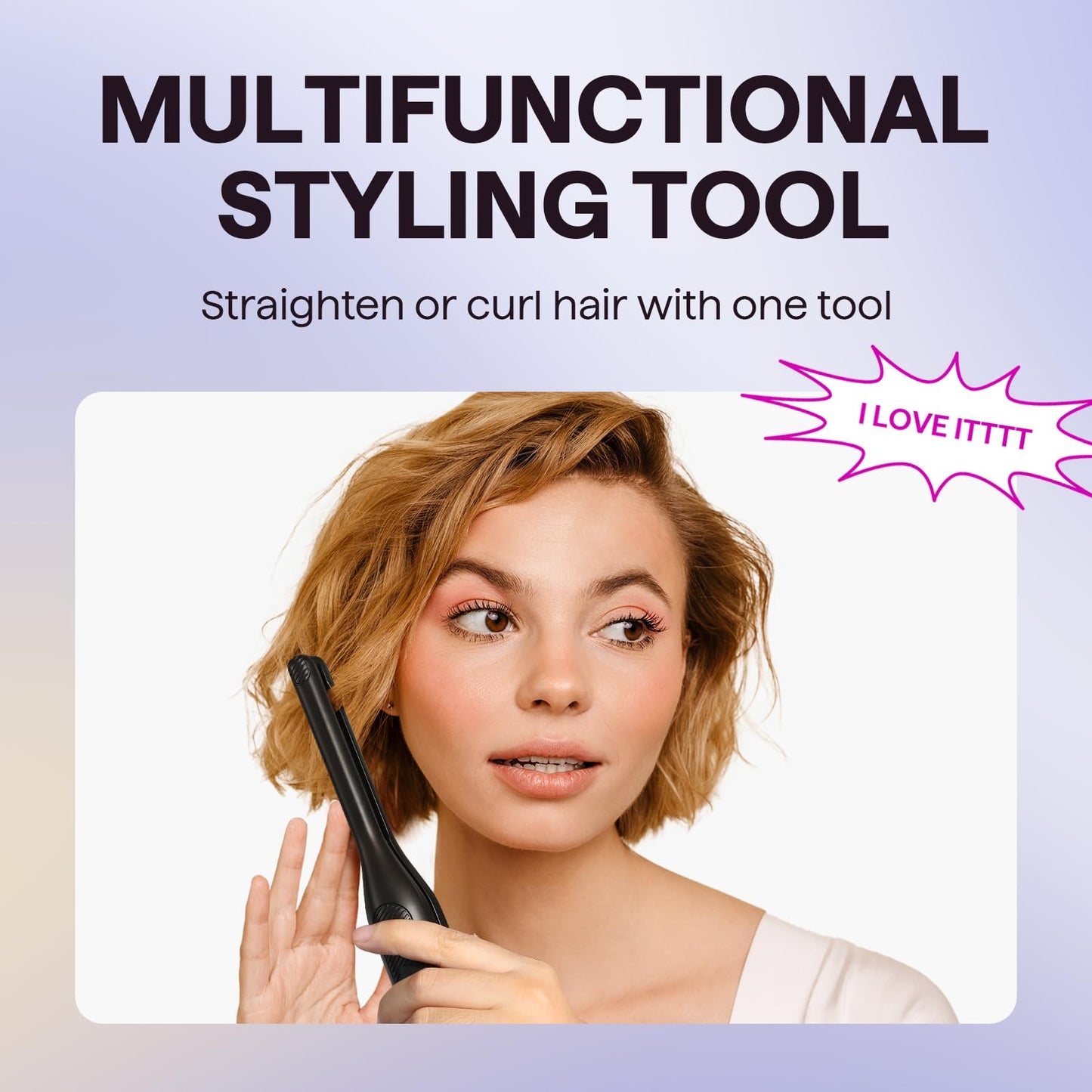 Wavytalk 0.3" Pencil Flat Iron Small Straightener for Short Hair&Pixie Cut Beauty and Personal Care wavytalk
