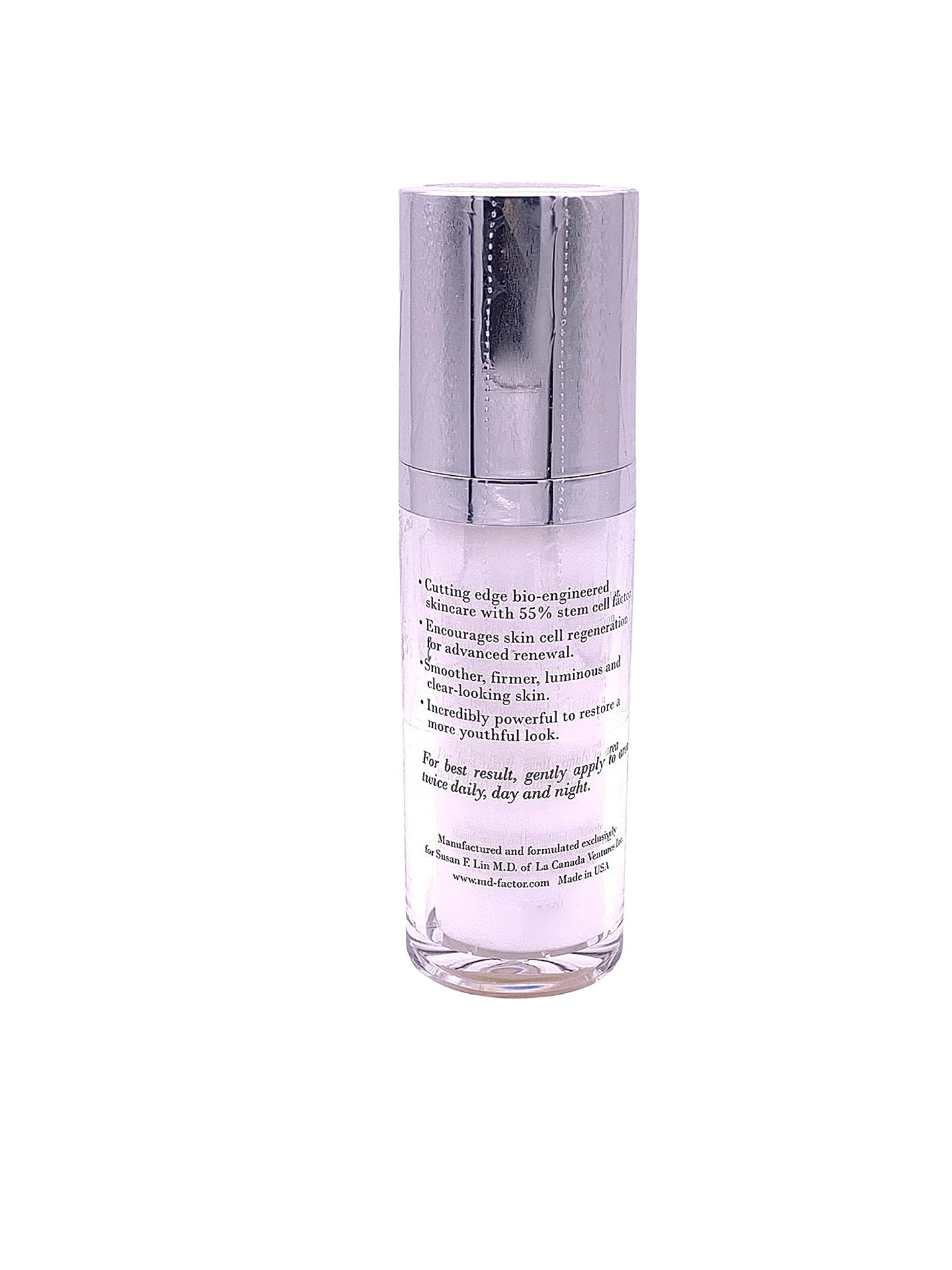 MD Ultimate Stem Cell Factor 55 Skin Rejuvenation Serum For Radiant, Youthful Looking Skin (1 Fl Oz)