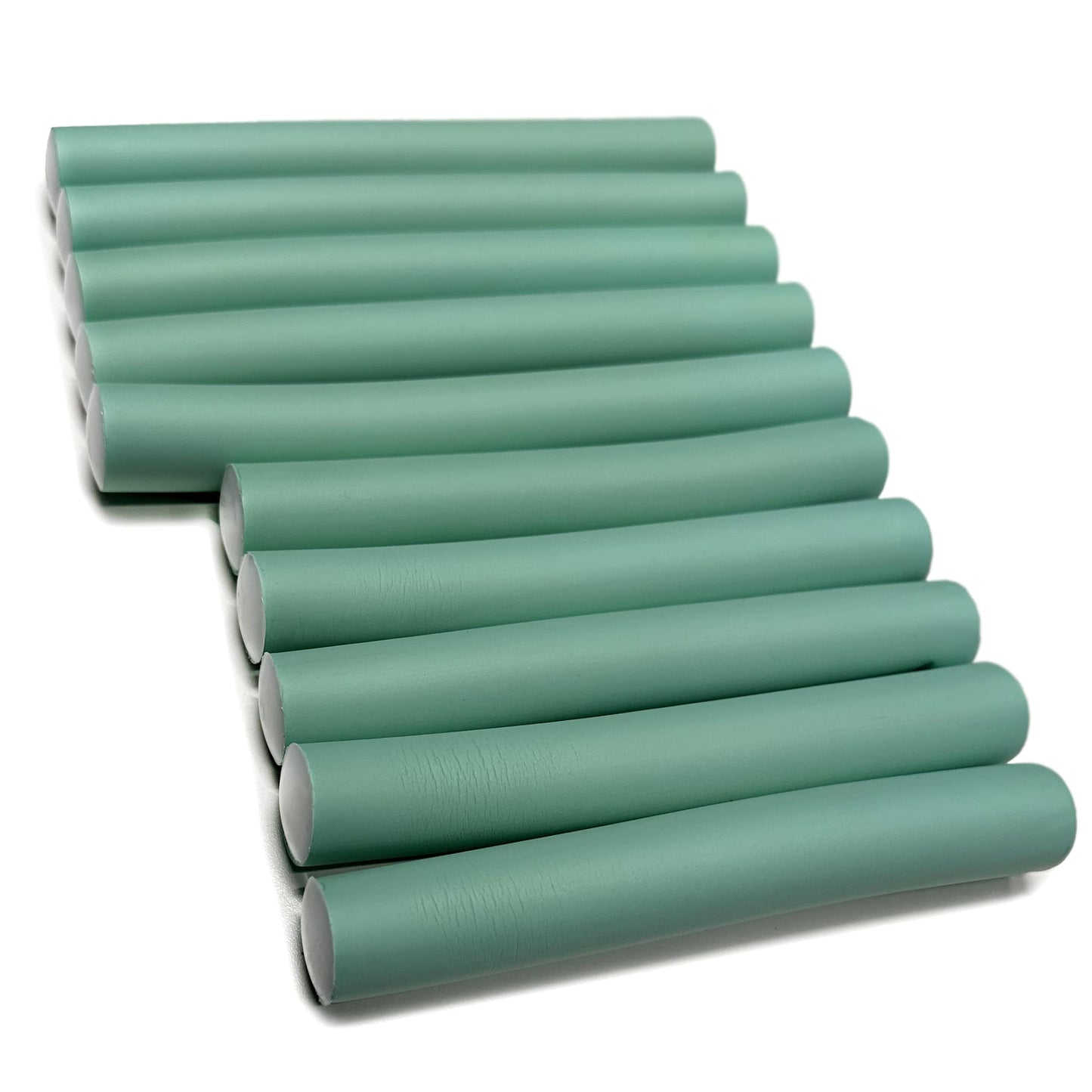 My Beauty Spot Flexi Rods Foam Hair Rollers 1" Diameter Professional Salon Quality 10 Pcs Rubber Hair Rollers for Long, Medium and Short Hair (Blue)