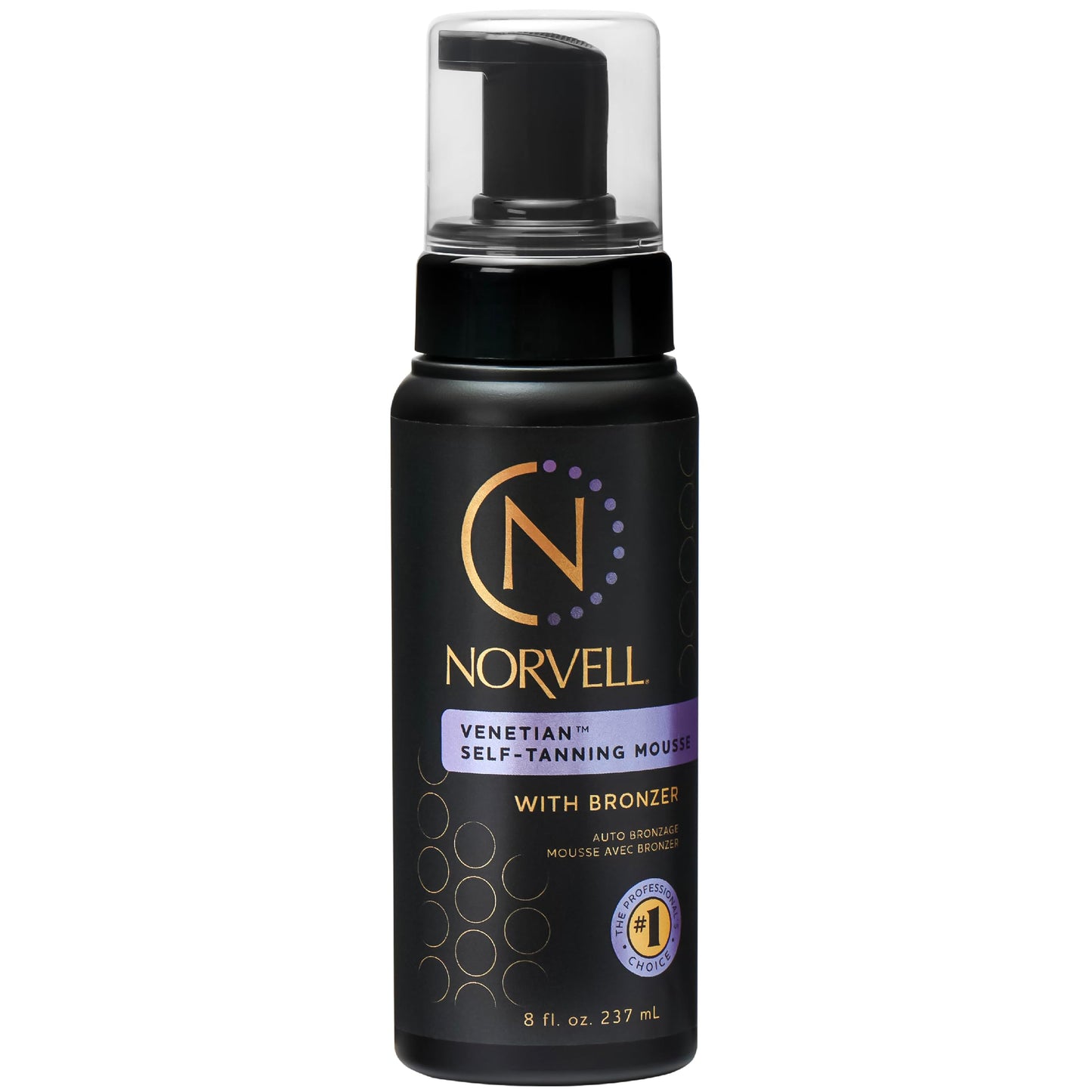 Norvell Venetian Sunless Self Tanner Mousse with Bronzer, 8 Fl Oz - Instant Self Tanning - Natural Looking - Anti-Orange - Fake Tan for Bronzing Glow Beauty and Personal Care Norvell