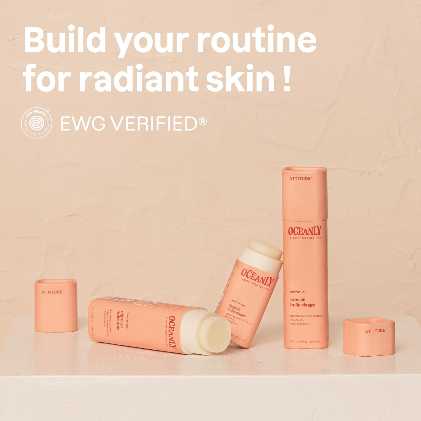 ATTITUDE Oceanly Night Oil Stick, EWG Verified, Plastic-free, Plant and Mineral-Based Ingredients, Vegan and Cruelty-free Beauty Products, PHYTO OIL