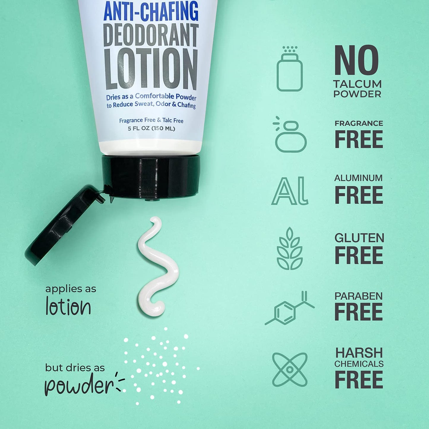 DRYYD Ball Deodorant For Men Aluminum Free Chafing Balls Powder Lotion, No Talcum Powder, Hemp Seed Oil, Reduce Odor & Sweaty Groin Itch Cream, Fresh