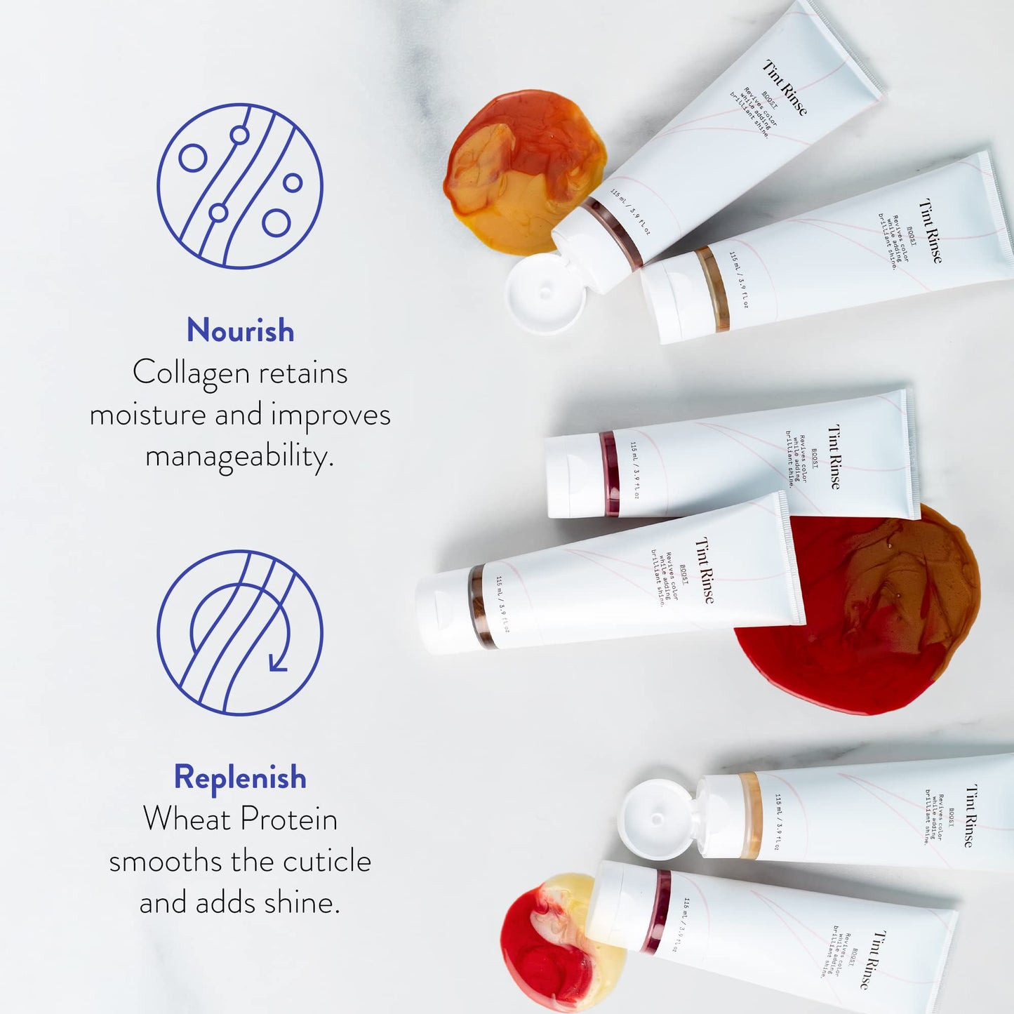 eSalon Color Depositing Hair Color Booster Treatment - Tint Rinse Hair Toner & Enhancer - Professional-Grade Mask - Apply with Shampoo & Conditioner