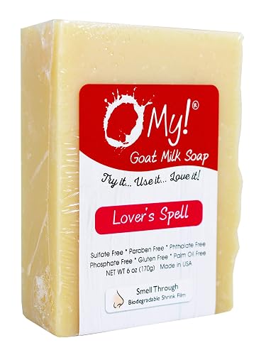 O My! Goat Milk Soap :: All Natural Hand, Face & Body Soap, 6 Oz. Bar :: Handmade in USA with Farm Fresh Goat's Milk :: Lightly Scented, Non Drying