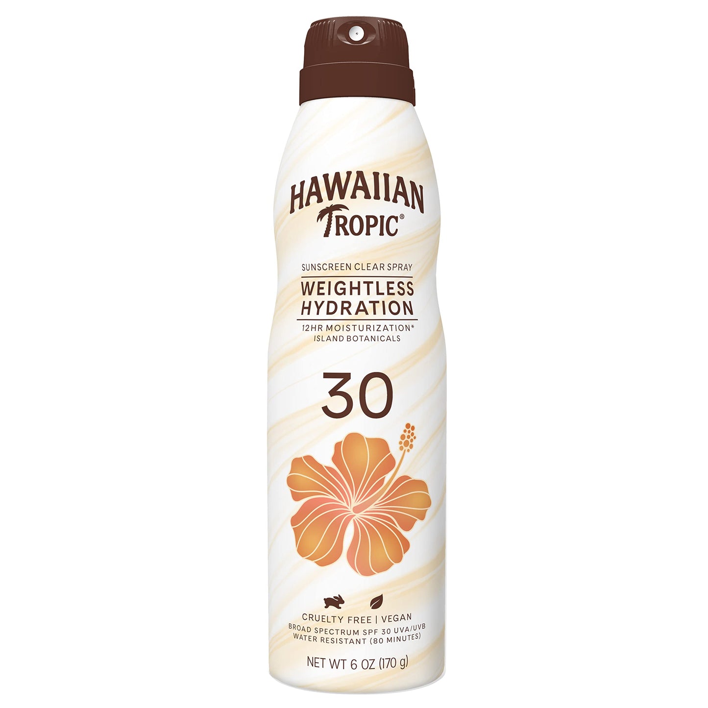 Hawaiian Tropic Sunscreen Silk Hydration Moisturizing Broad Spectrum Sun Care Sunscreen Spray - SPF 30, 6 Ounce