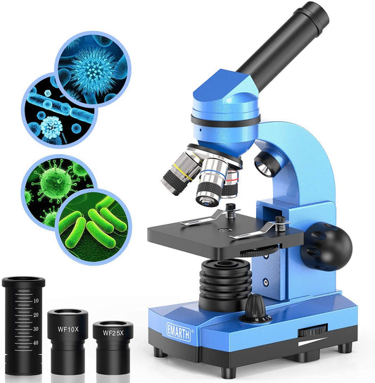 Microscope for Kids Beginners Children Student, 40X- 1000X Compound Microscopes with 52 pcs Educational Kits
