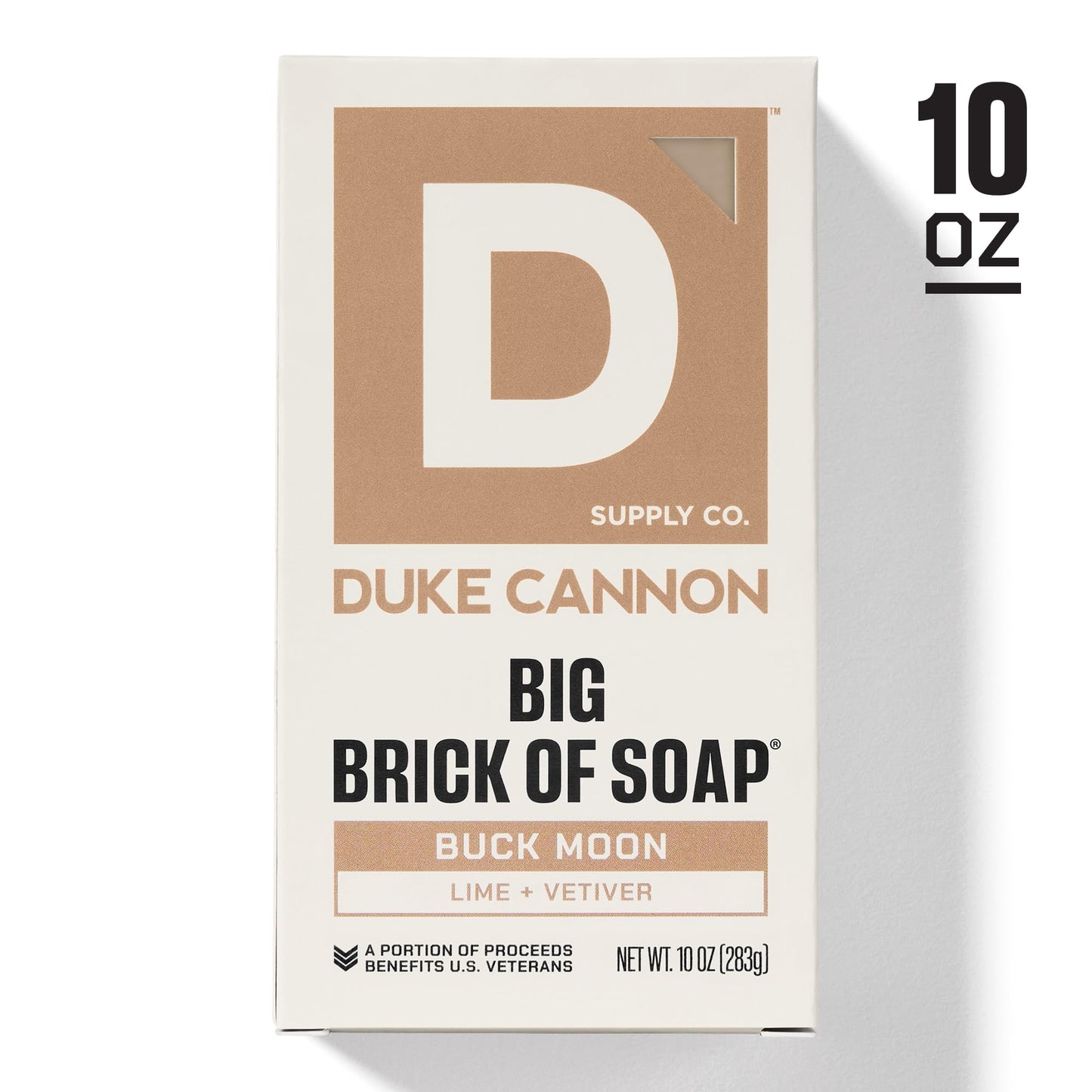 Duke Cannon Supply Co. Extra Large Bar Soap - Men's Natural Soap with Masculine Scents - Lime + Vetiver - Made in the USA with Domestic & Globally