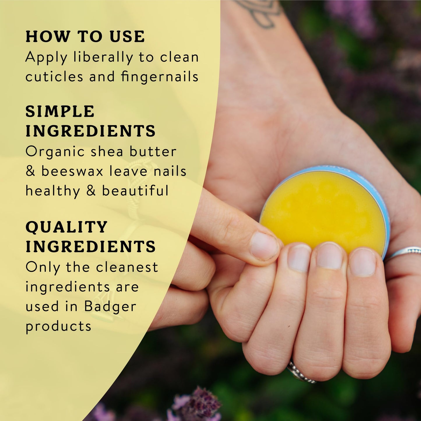 Badger Cuticle Cream, Deep Hydration for Dry, Cracked Cuticles & Hangnails, 100% Organic Cuticle Balm with Rich Shea Butter for Strong, Healthy Nails Beauty and Personal Care Badger