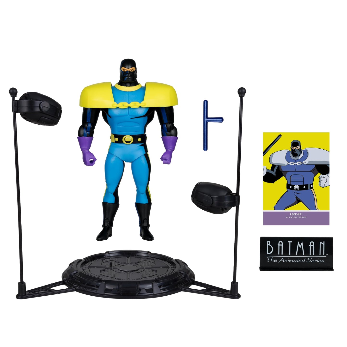 Batman: The Animated Series DC Direct Build-A Action Figure Wave 5 Lock-Up Black Light Edition (Gold Label) 15 cm