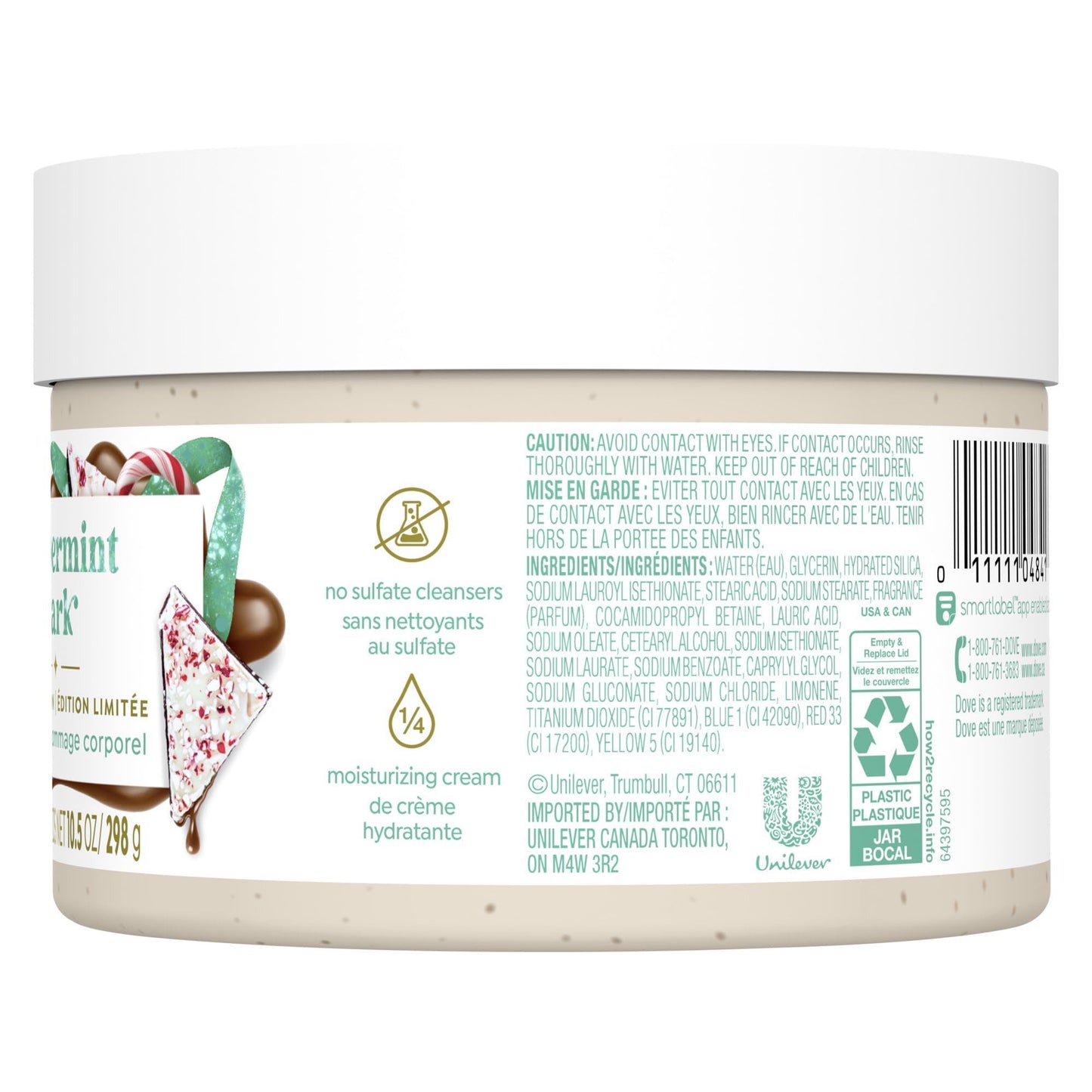 Dove Exfoliating Body Scrub for Women Peppermint Bark, 10.5 oz Beauty & Personal Care Dove