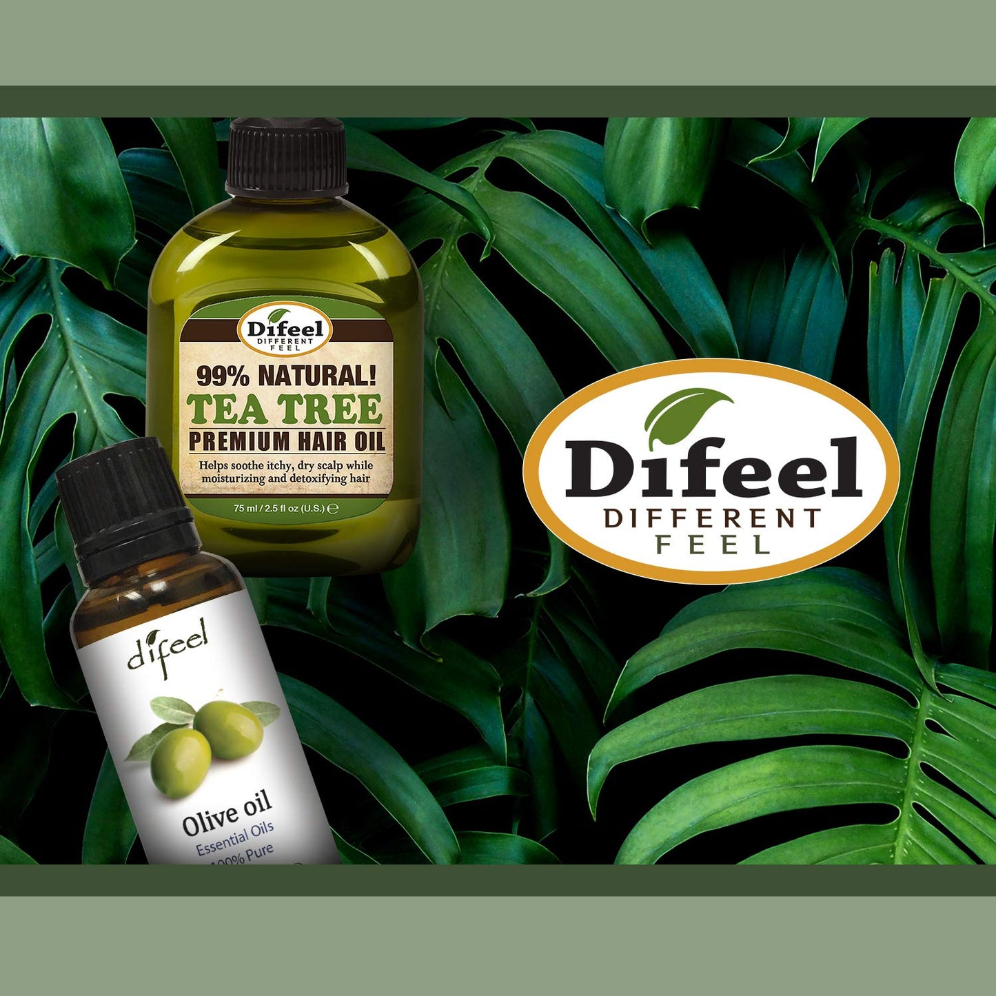 Difeel Mega Care Tube Hair Oil - Peppermint Oil 1.4 ounce