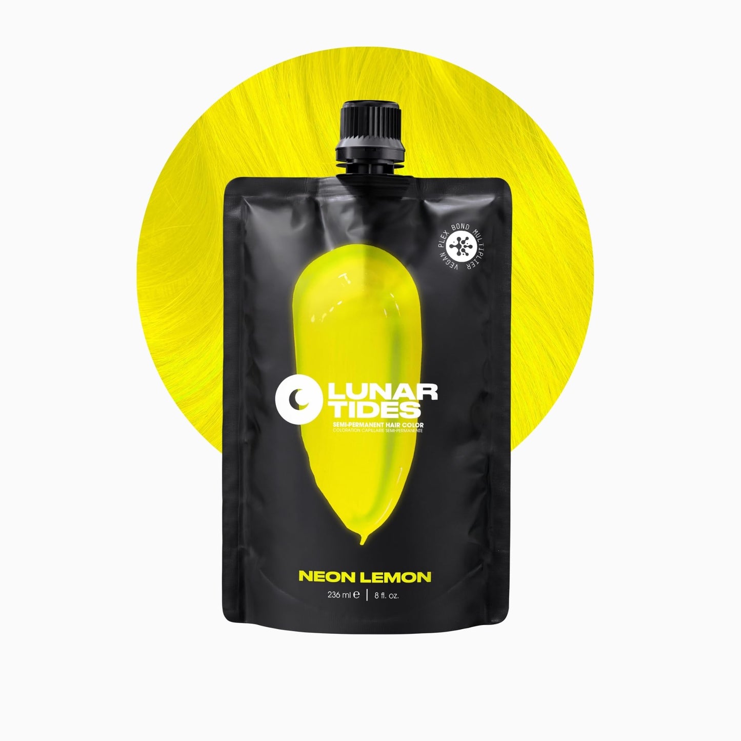 Lunar Tides Semi-Permanent Hair Color (43 colors) (Neon Lemon, 8 fl. oz.)