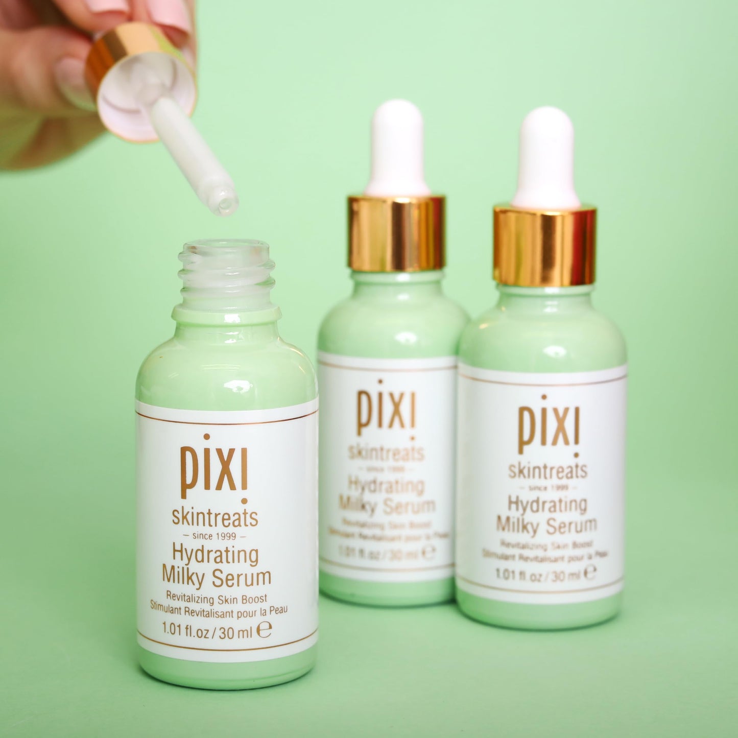 Pixi Hydrating Milky Serum 1 Fl Oz | Revitalize Skin With Intense Hydration | Moisturize With Jojoba Oil and Aloe Vera | 1.0 Fl Oz