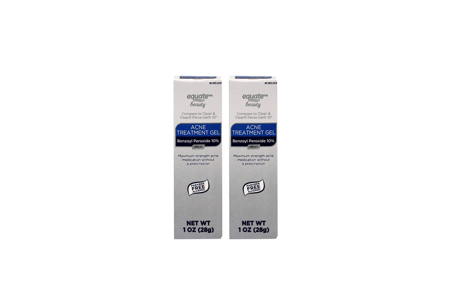 Equate 10% Benzoyl Peroxide Acne Treatment Gel, 1oz, 2 pack