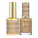 DND Gel Polish Set - 1 each of Beige Gel Polish and Beige Nail Polish, 313 Coco Butter, 0.5 Fl Oz