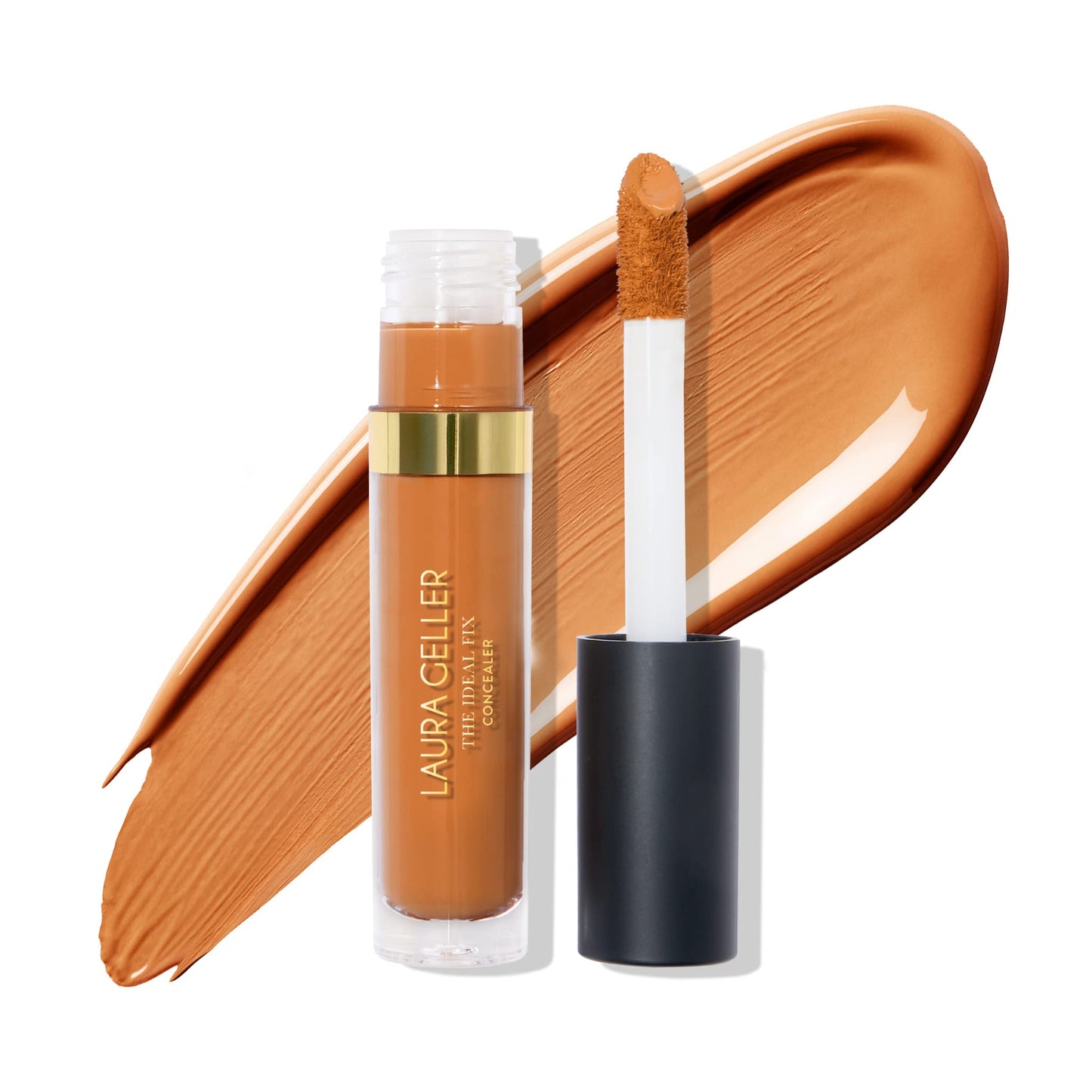 LAURA GELLER NEW YORK The Ideal Fix Concealer - Tan - Buildable Medium to Full Coverage Liquid Concealer - Covers Under Eye Dark Circles & Blemishes