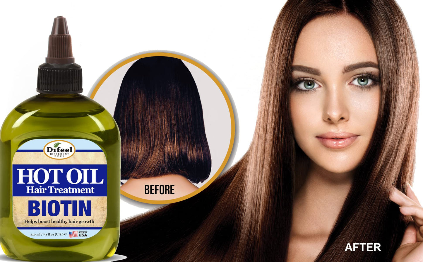 Difeel Biotin Hot Oil Treatment 7.1 oz.