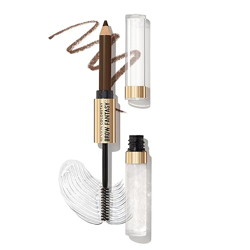 Revlon ColorStay Brow Fantasy, All In One Eyebrow Powder Pencil with Shaping Clear Gel, Smudge-proof, Stocking Stuffer for Women, 003 Medium Brown