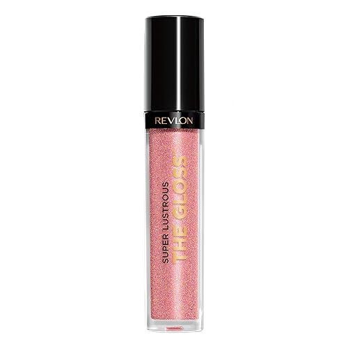 Revlon Super Lustrous Lip Gloss, Non-Sticky, Hydrating, High Shine Finish, 301 Rose Quartz, 0.13 oz
