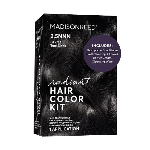 Madison Reed Radiant Hair Color Kit - 100% Gray Coverage for Resistant Grays, 5.5NNN Dark Brown with Warm Golden Tones (Modena Brown) | PPD-Free