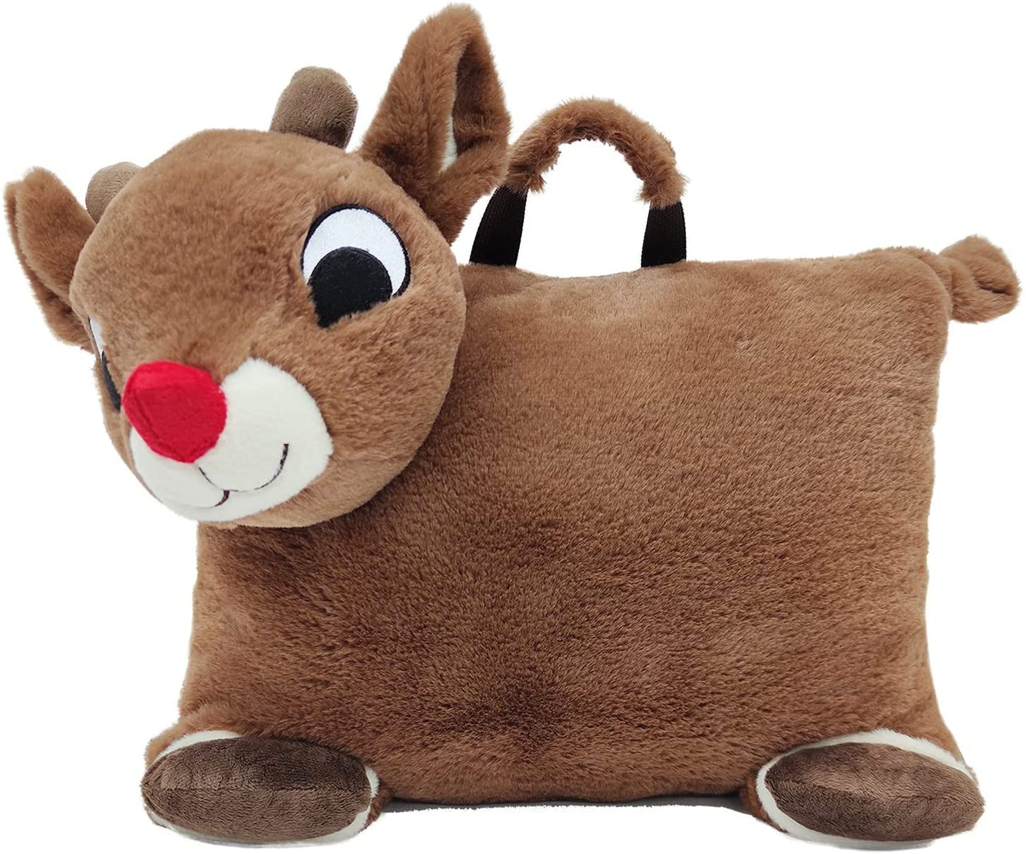 Animal Adventure®| Rudolph The Red-Nosed Reindeer®|Rudolph| Character Cuddle Combos™| 2-in-1 Stow-n-Throw Cuddle Bud with Carrying Handle & Zipper…