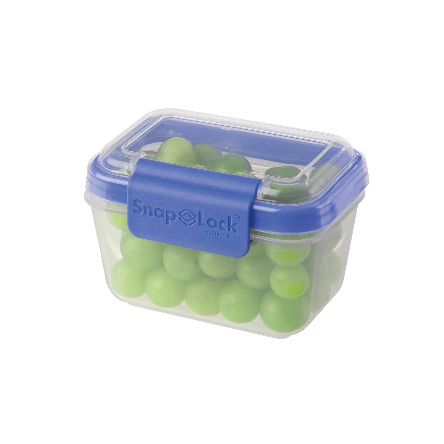 SnapLock by Progressive 2-Cup Storage Container - Blue, Easy-To-Open, Leak-Proof Silicone Seal, Snap-Off Lid, Stackable, BPA FREE