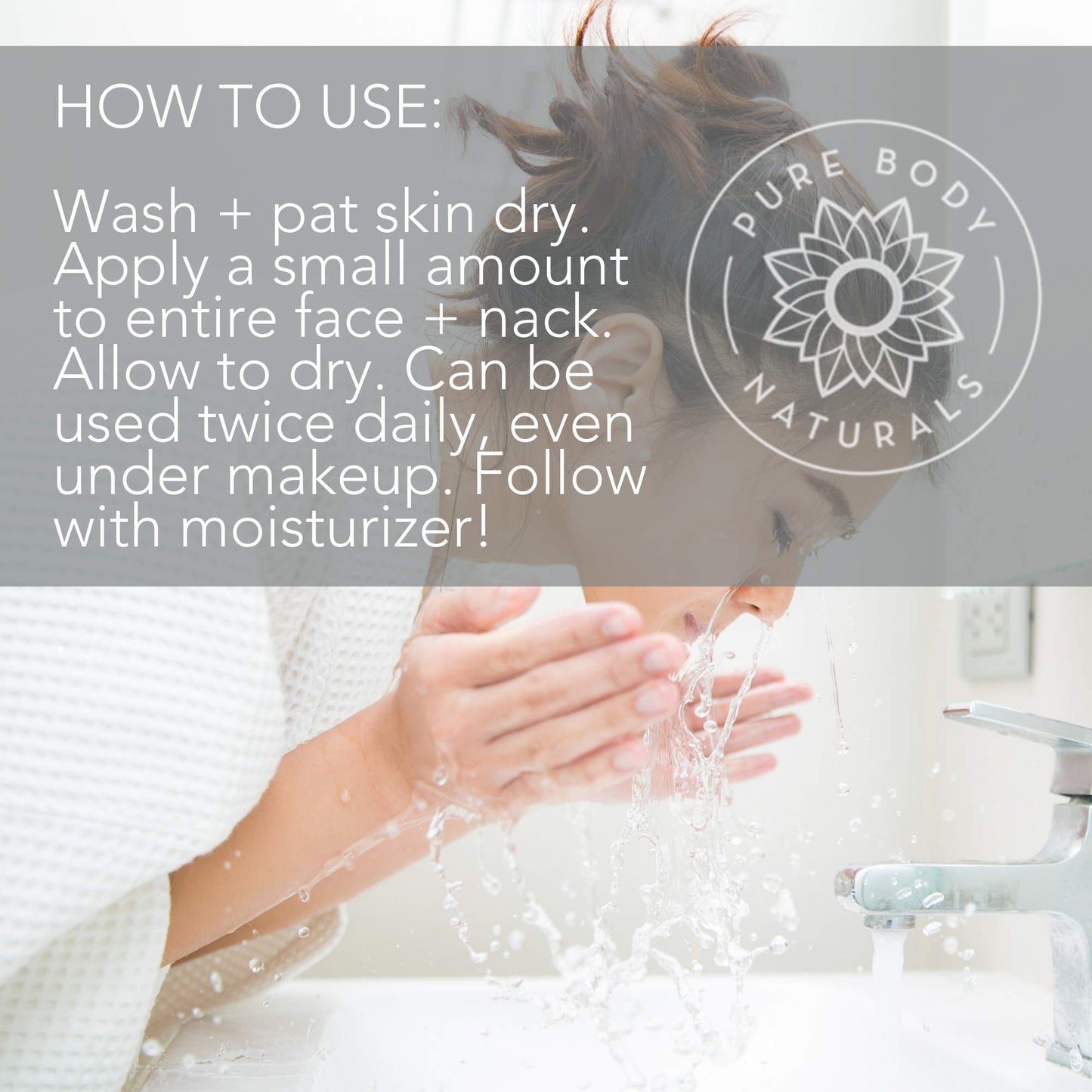 Pure Body Naturals Vitamin B3 Niacinamide Serum, 1 Fluid Ounce - Super Moisturizer Cream for A Younger Looking Face and Body - Pore Reducing Facial