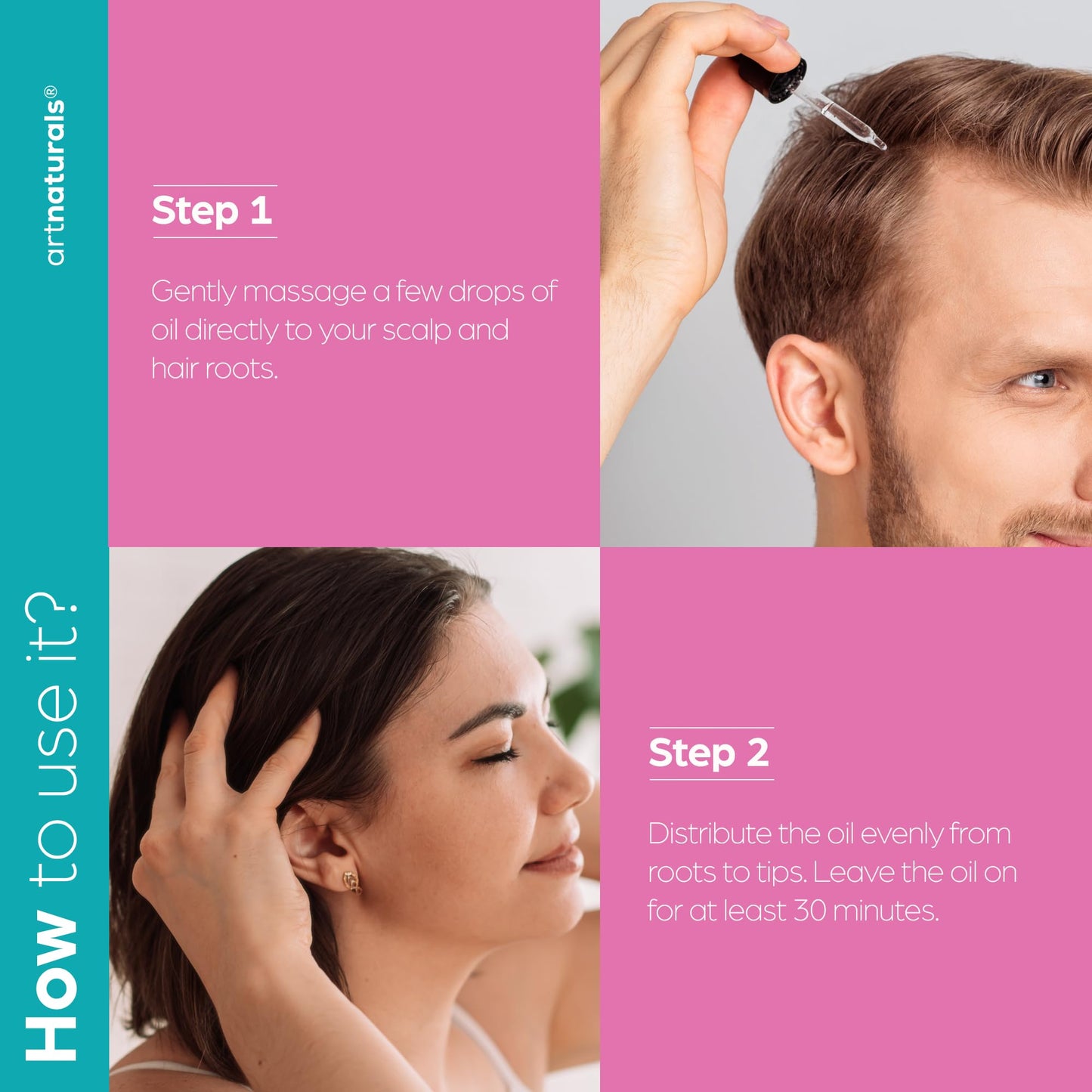 artnaturals Biotin Collagen Hair Oil 4.0oz - Growth Promoting Volumizing Formula - Reduce Hair Loss, Strengthens and Nourishes Hair - Controls Frizz