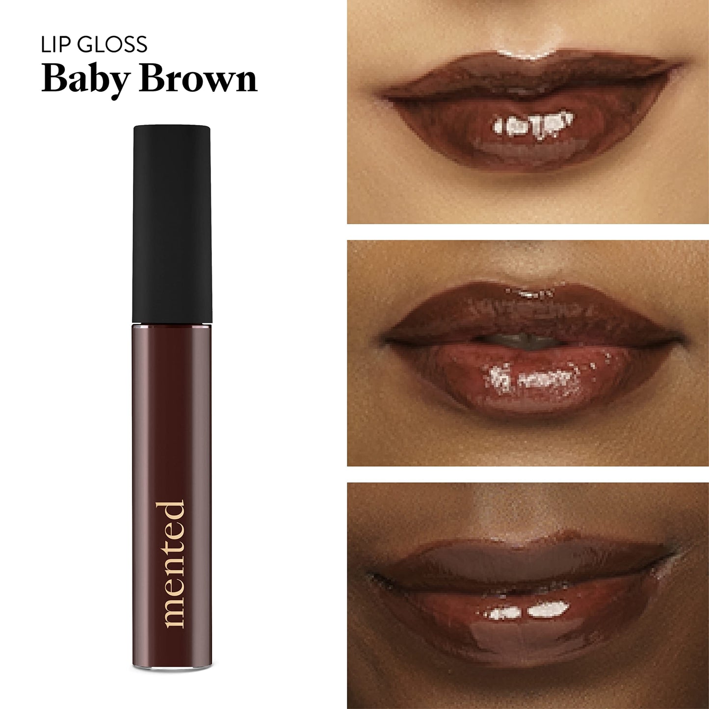 Mented Cosmetics Lip Gloss for Women Tinted Lip Balm Stain, Long Lasting Buildable Moisturizing Lipgloss Lipstick Topper, Made in USA, Cruelty Free