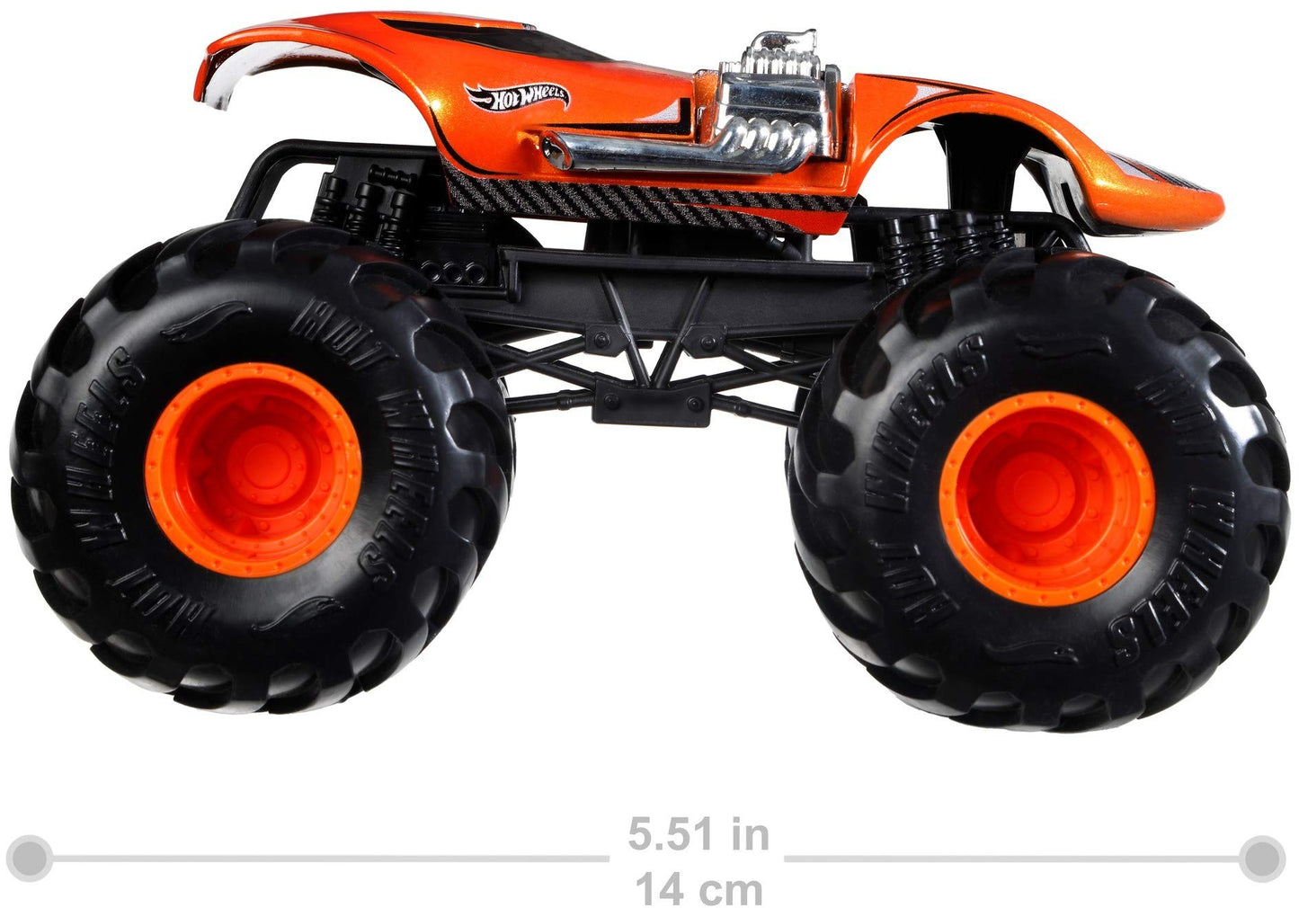 Hot Wheels Monster Trucks Twin Mill die-cast 1:24 Scale Vehicle with Giant Wheels for Kids Age 3 to 8 Years Old Great Gift Toy Trucks Large Scales