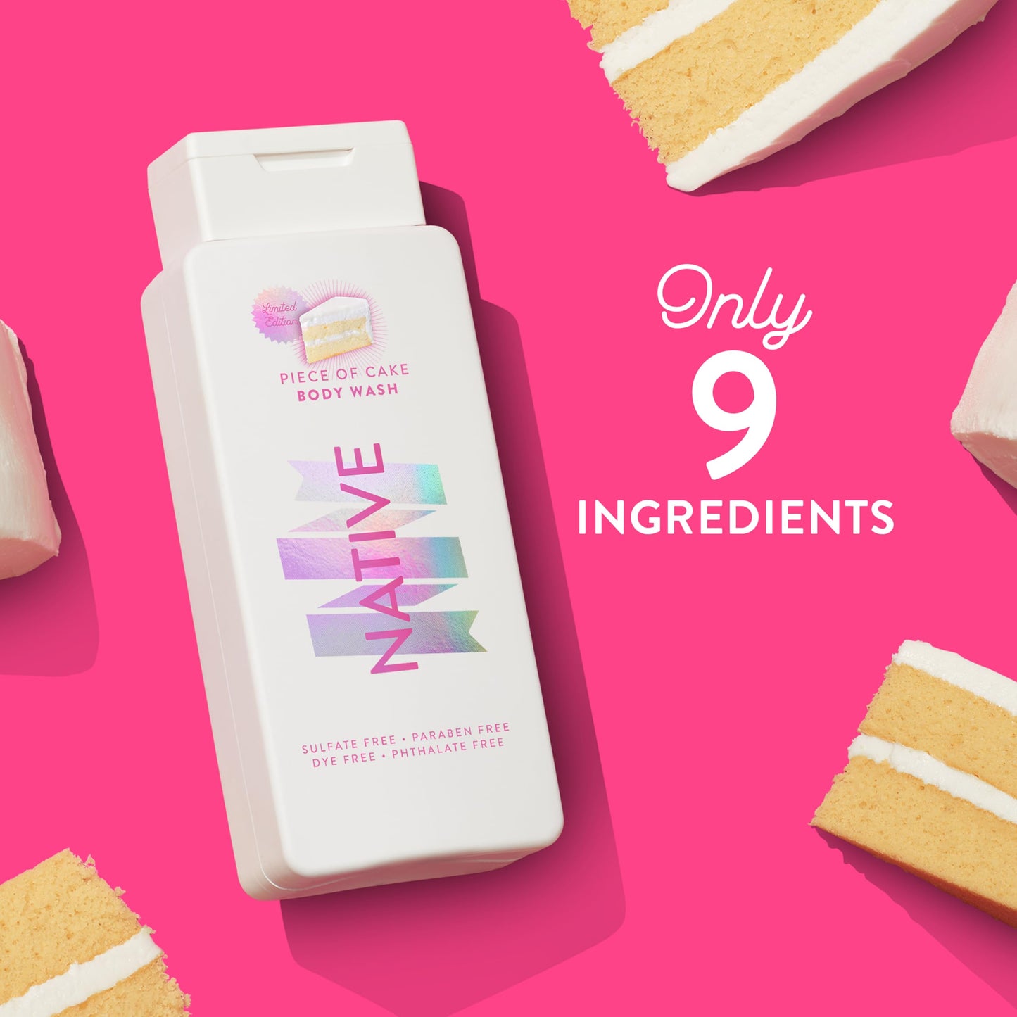 Native Body Wash Contains Naturally Derived Ingredients | For Women & Men, Sulfate, Paraben, & Dye Free Leaving Skin Soft and Hydrating | Piece Beauty & Personal Care Native