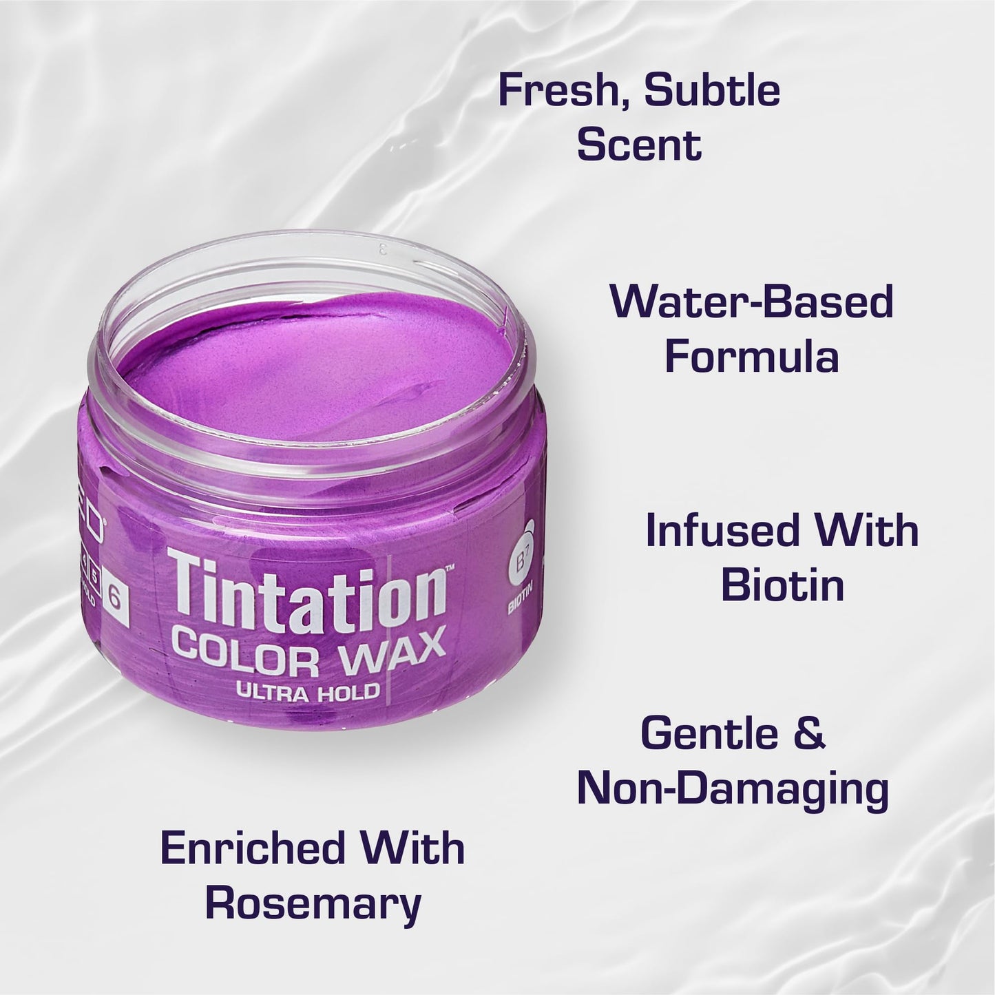 Red by Kiss Tintation Temporary Hair Color Wax - Vivid Instant Color, Ultra Hold, Water & Sweat Resistant, Curly Hair Safe, Non-Drying & Damage-Free