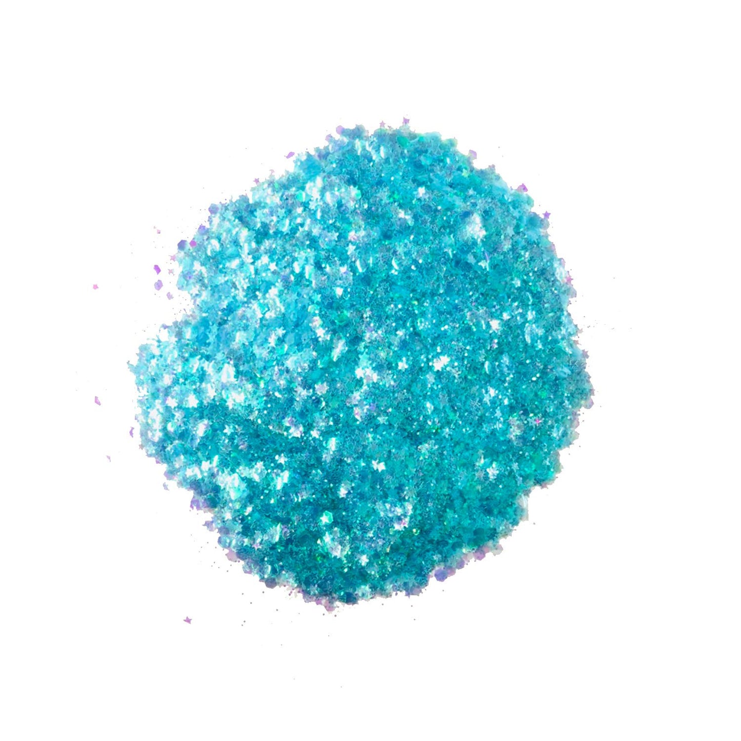 Neva Nude Face and Body Glitter Keychain - Chunky Loose Glitter for Festivals, Raves, and More | Cosmetic Grade | Super Sparkly (Lullaby Sky