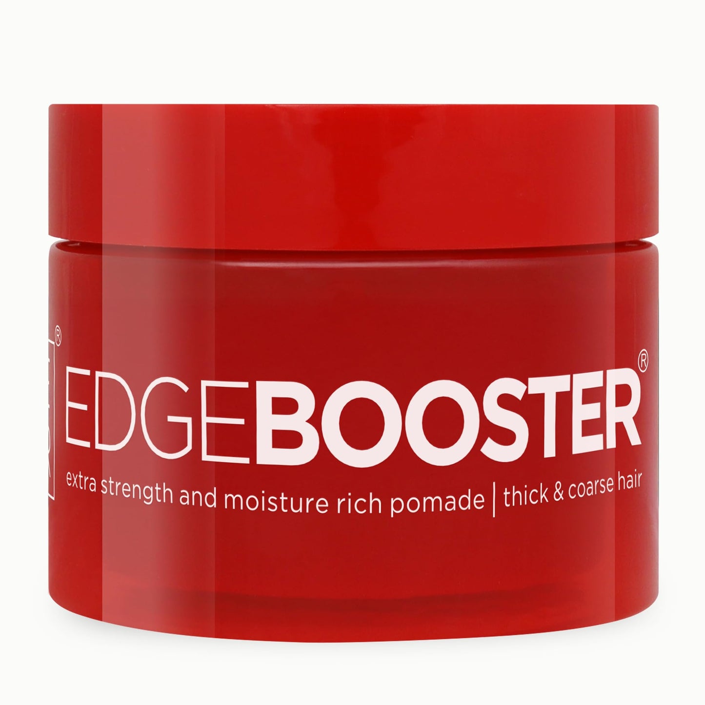 Style Factor Edge Booster Extra Strength & Moisture Rich Pomade | Strong Hold Edge Control Gel for Thick & Coarse Hair | High Shine, Non-Greasy