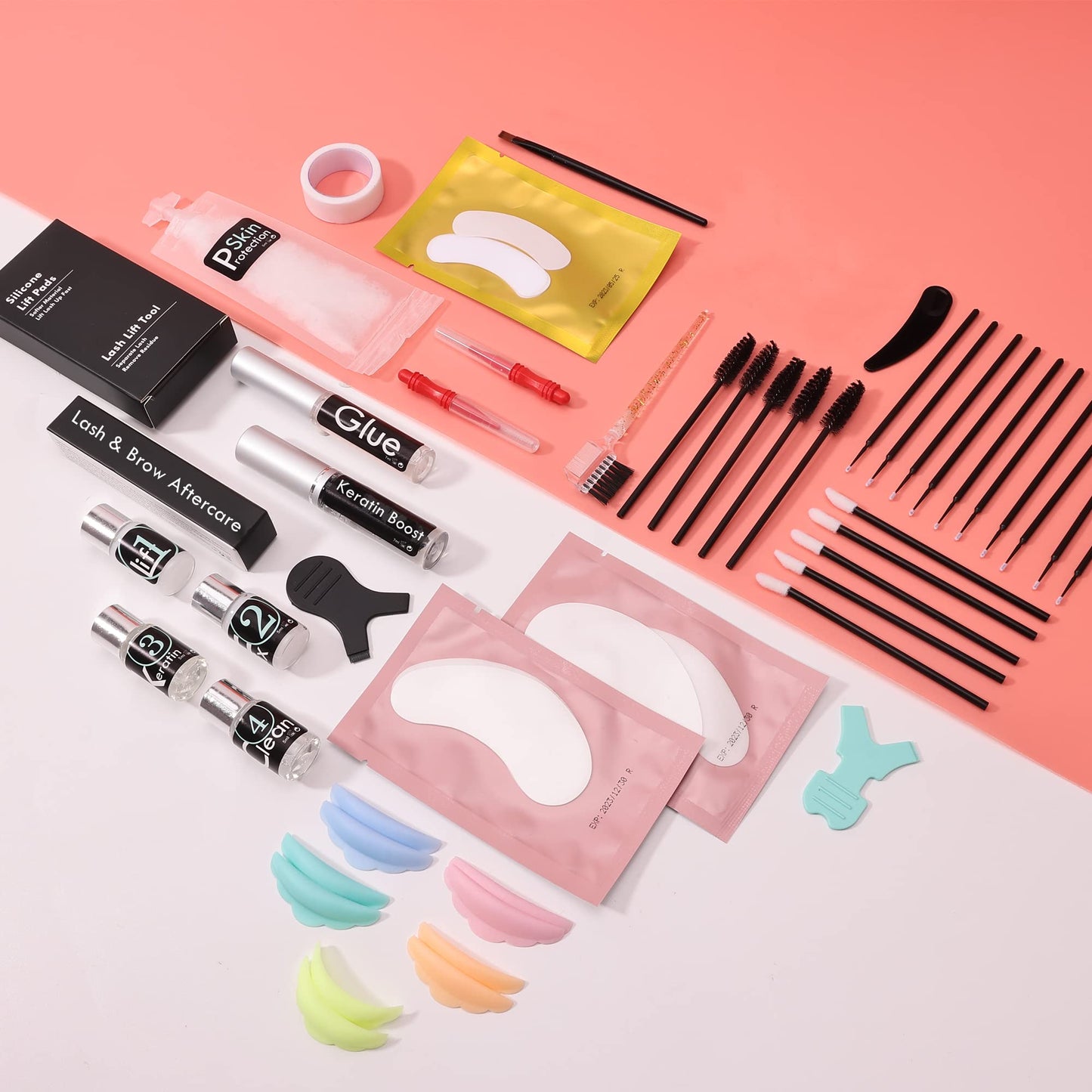 Lash Lift Kit, Lash Lifting and Brow Lamination 2 in 1, DIY Eyelash Perm At Home, Perming Lashes With Strong Glue(lash and eyebrow lift kit)