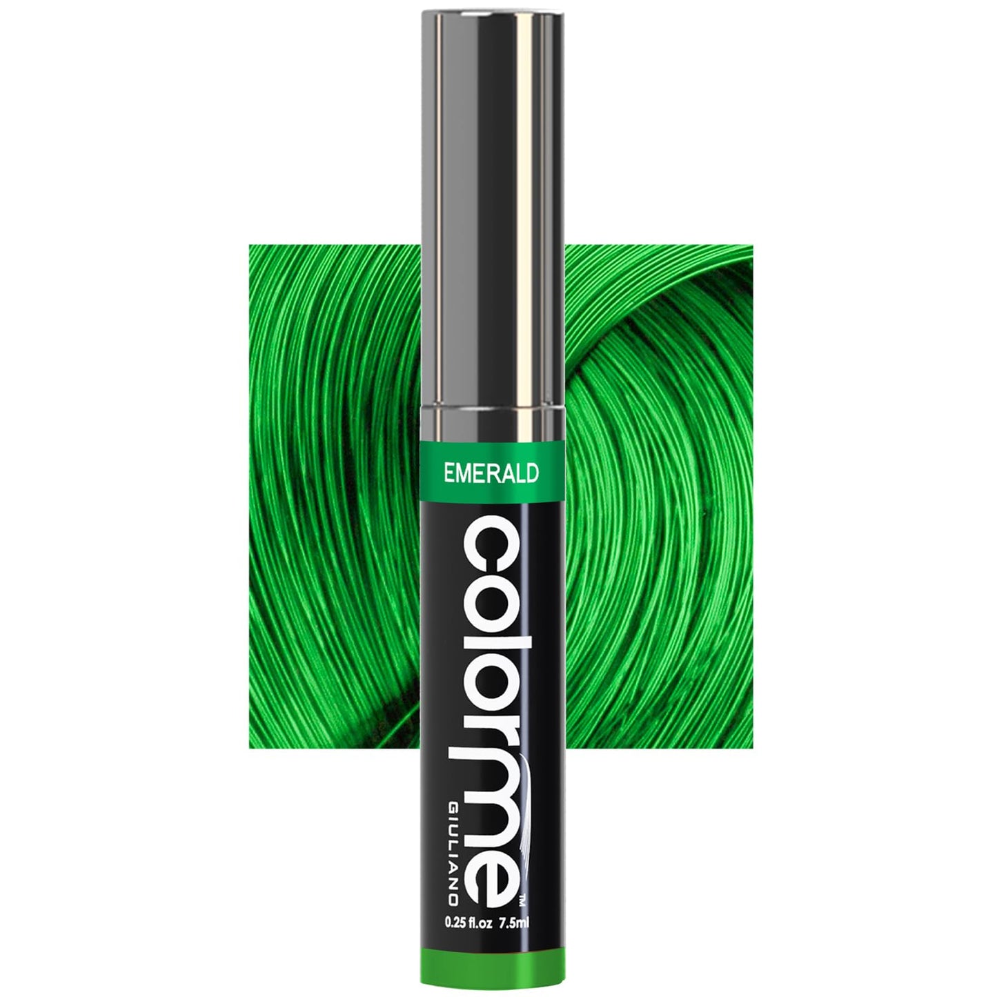 Colorme Root Touch Up Temporary Hair Mascara to color and Blend Semi Permanent Dye regrowth. Washes Out (EMERALD)