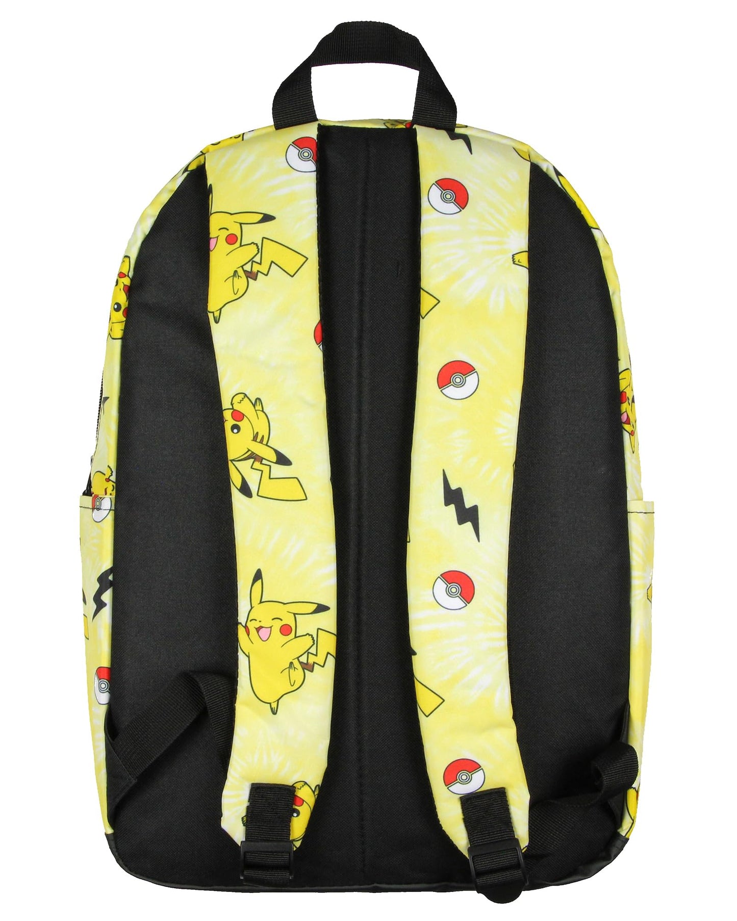 Bioworld Pokemon Pikachu Pokeball Tie Dye 17" Travel Laptop Backpack