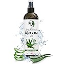 Earth's Daughter Organic Aloe Vera Gel from 100% Pure and Natural Cold Pressed Aloe - Moisturizes - Great for Face - Hair- Sunburn - Aftershave - Bug
