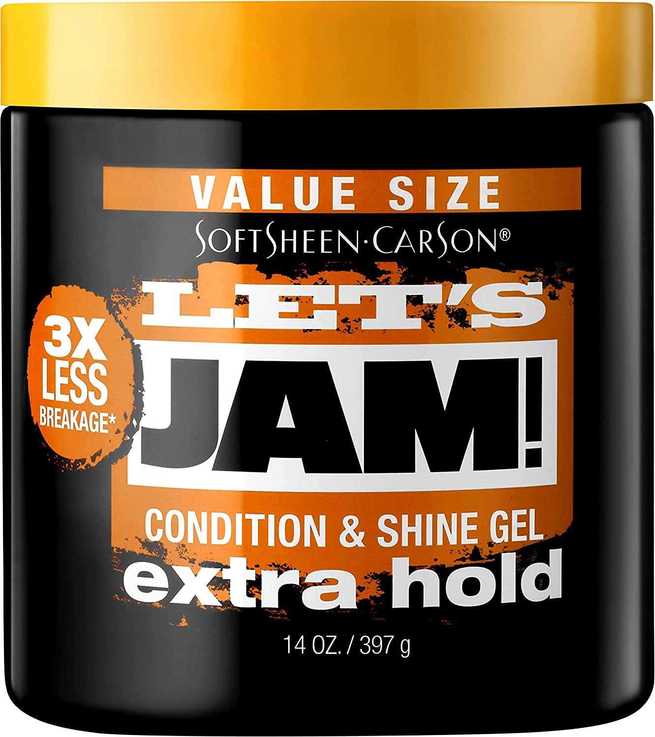 SoftSheen Hair Gel Carson Dark and Lovely Let's Jam, Shining and Conditioning Gel, Extra Hold, For all Hair Types, Styling Gel Also Great