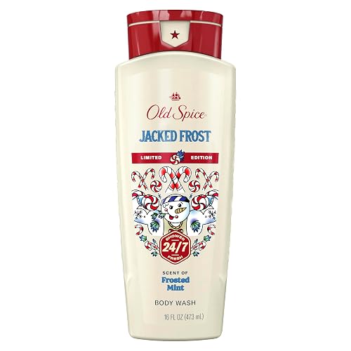 Old Spice Body Wash for Men, Holidudes Holiday Edition, 24/7 Holiday Freshness, Lasting Scent and Rich Lather, Stocking Stuffer, Jacked Frost Frosted