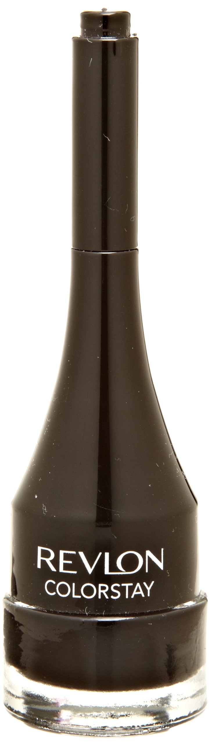 Revlon Crème Gel Eyeliner Crème, ColorStay Eye Makeup, Waterproof, Smudgeproof, Longwearing with Precision Brush Applicator, 001 Black, 0.08 Oz