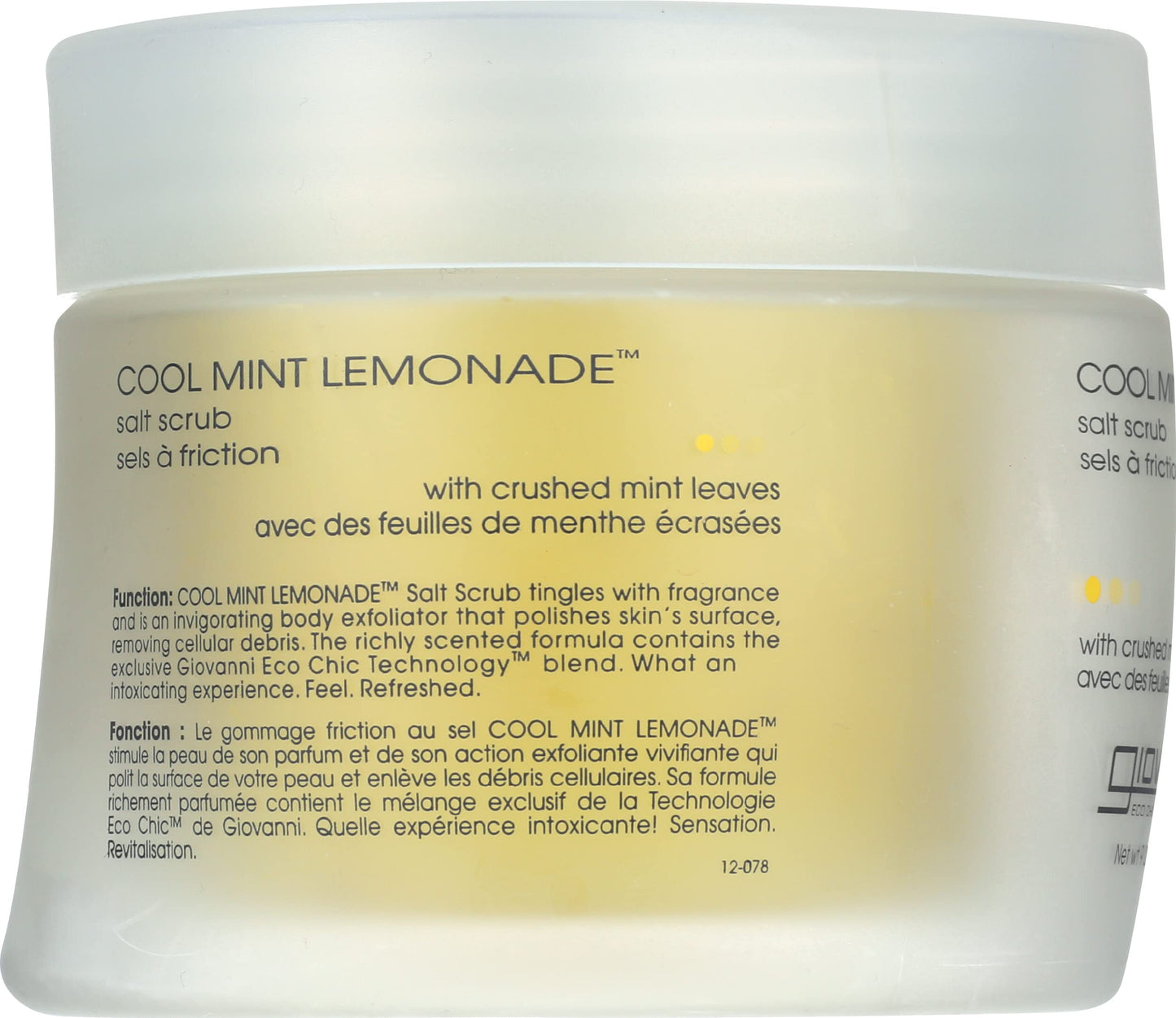 GIOVANNI Cool Mint Lemonade Salt Scrub - Salt Based Body Scrub, Gentle Body Exfoliant With Crushed Mint Leaves, Essential Oils, Aloe, Invigorating Beauty & Personal Care GIOVANNI