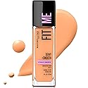 Maybelline Fit Me Dewy + Smooth Liquid Foundation Makeup, Soft Honey, 1 Count (Packaging May Vary)
