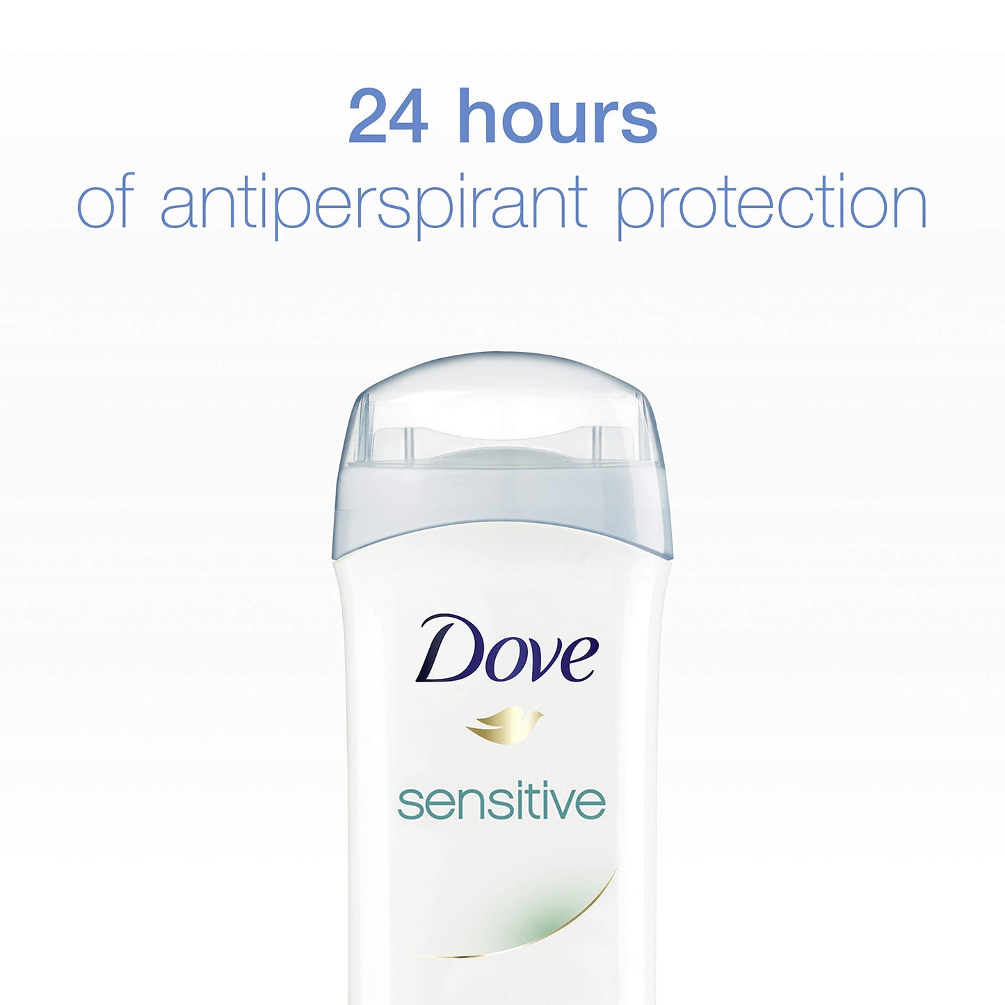 Dove AntiPerspirant Deodorant Sensitive Skin, White, Unscented, 2.6 Oz (Pack of 4) Beauty and Personal Care Dove